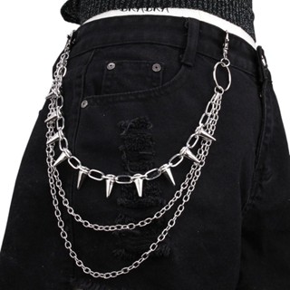 Women'S Jeans Accessories Chain - ユニセックス ヒップホップ パンクロック メタル ウエストチェーン パンツキーリング