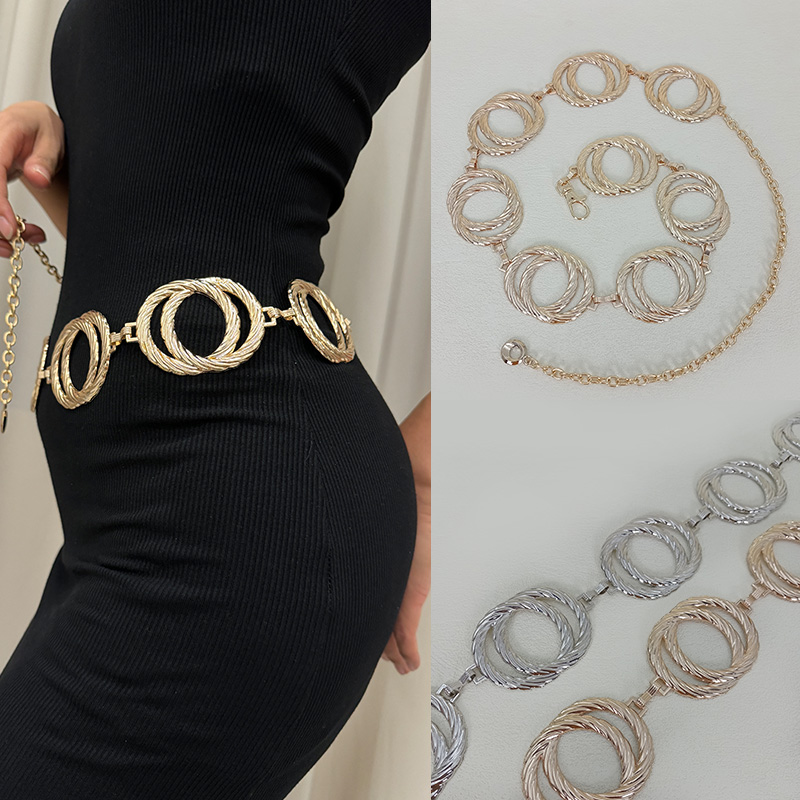 Women'S Jeans Accessories Chain - 高品質の高級ブランドデザイナーウエストチェーン女性のためのパーソナライズされたガールズチャームジュエリーアクセサリージーンズチェーンベルト女性