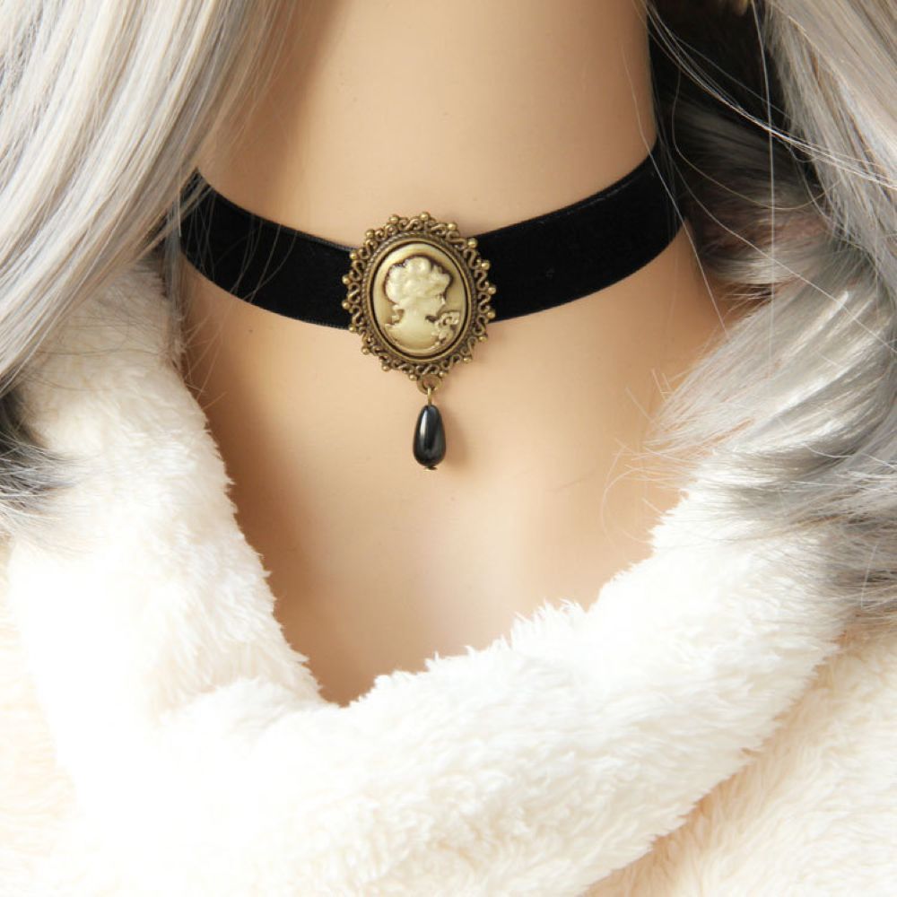 Women Jewelry Accessories For Black Dress - ホット〜ファッションすべてマッチ黒チョーカーネックレス/ドレスアクセサリー/ファッションジュエリー4