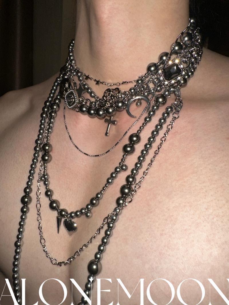 Women'S Jeans Accessories Chain - 男性と女性のためのチタンとスチールのボディチェーン,オリジナルのネックレス,ジーンズ,ボディアクセサリー,同じスタイル,重工業