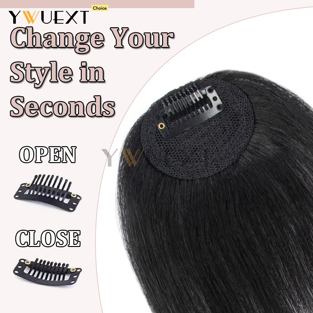 クリップ式人毛ストレートヘアピース、マシンメイドレミーフレン - Women Accessories Clearance のレビューと価格