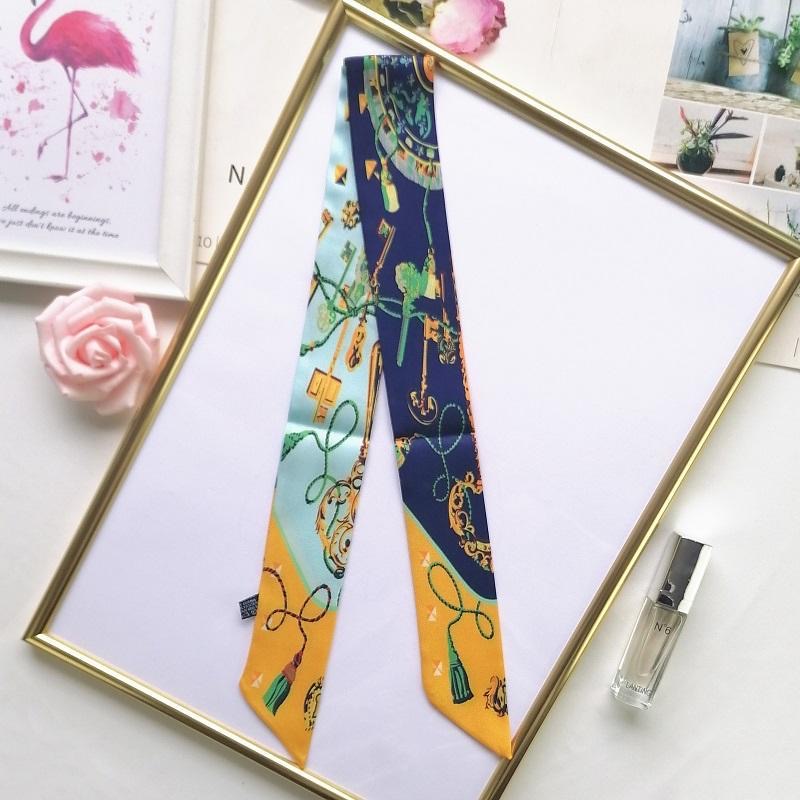 プリントスカーフ四季プレゼント女性ツイル小さなシルクラップバ - Women Accessories In Wholesale のレビューと価格