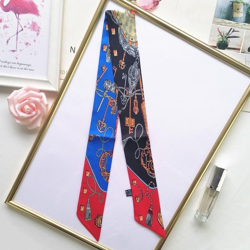 プリントスカーフ四季プレゼント女性ツイル小さなシルクラップバ - Women Accessories In Wholesale のレビューと価格