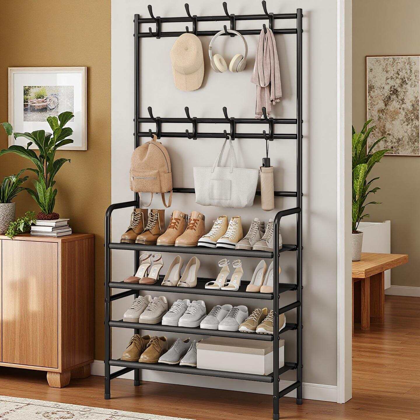 SUOERNUO メタル4段シューズラックオーガナイザー - - Women'S Accessories Rack Room Shoes のレビューと価格