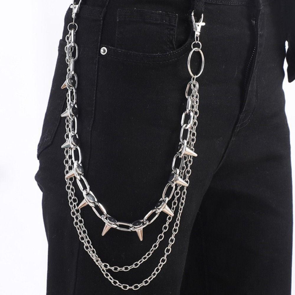 ユニセックス ヒップホップ パンクロック メタル ウエストチ - Women'S Jeans Accessories Chain のレビューと価格