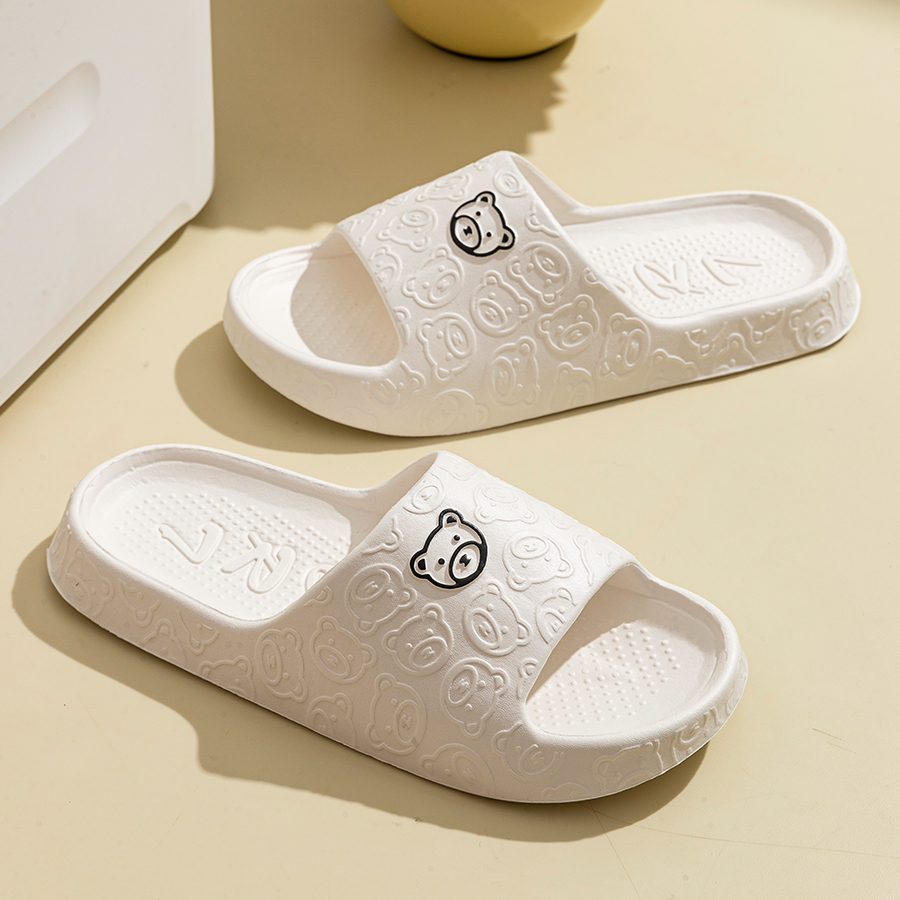 印刷かわいいクマ女性スリッパ夏屋内ソフト漫画サンダル浴室滑り - Women'S Shoes And Accessories のレビューと価格
