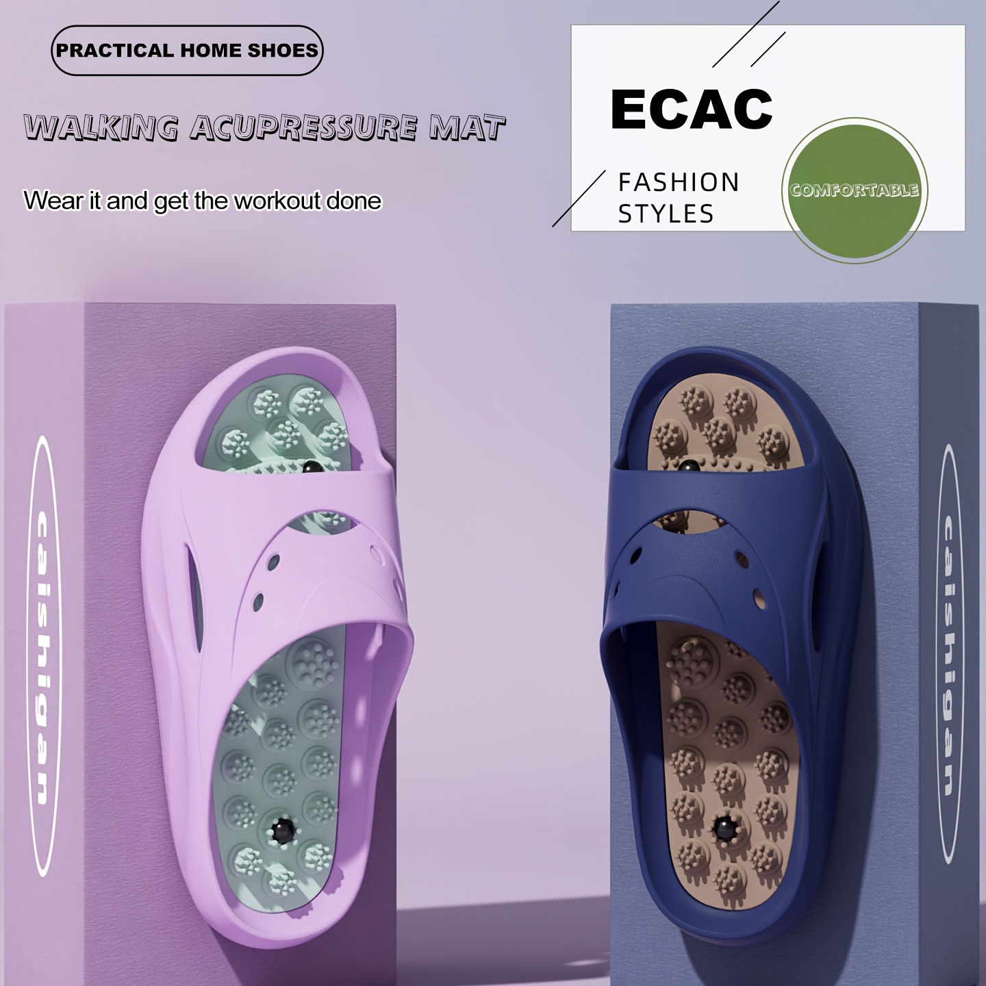 女性男性用EVAマッサージスリッパ厚底バスルームスライド滑り - Women'S Shoes And Accessories のレビューと価格
