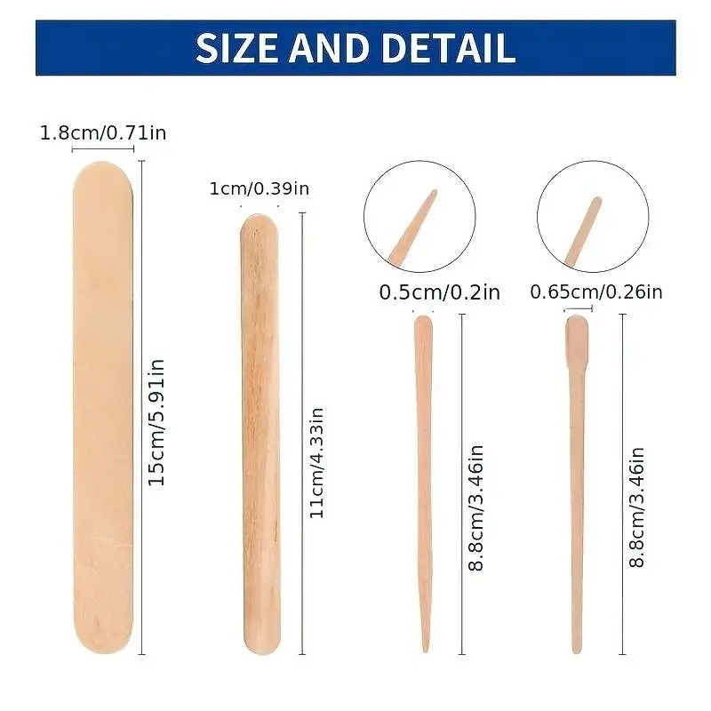 女性木製脱毛スティック使い捨て脱毛スパチュラワックススティッ - Women Accessories Clearance のレビューと価格