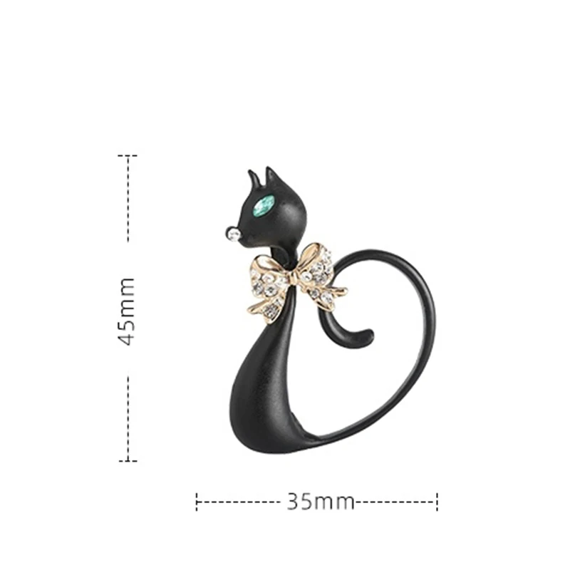Blucome-女性のためのかわいい動物の形をした銅のブロー - Women Jewelry Accessories For Black Dress のレビューと価格