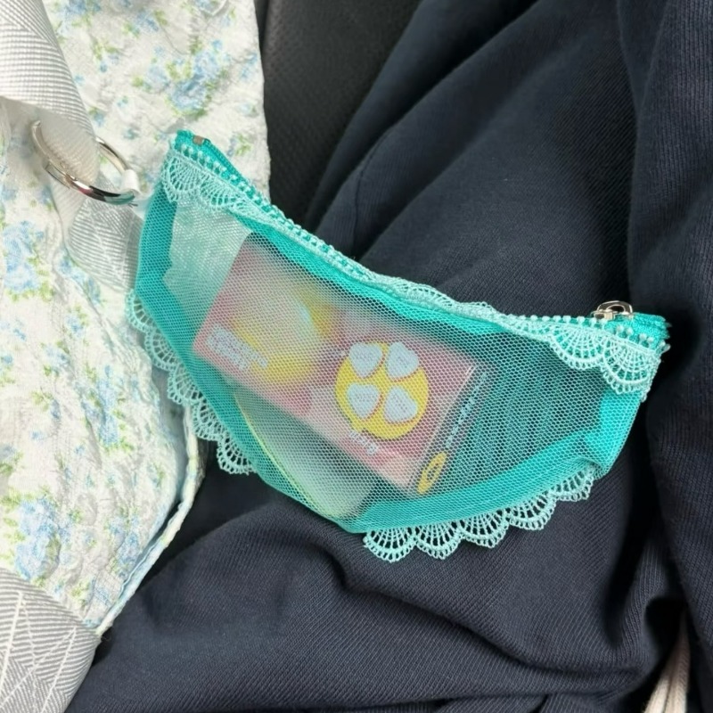 ブリーフ型レーストリムメイクアップ収納ポーチヘッドフォン化粧 - Women Accessories Clearance のレビューと価格