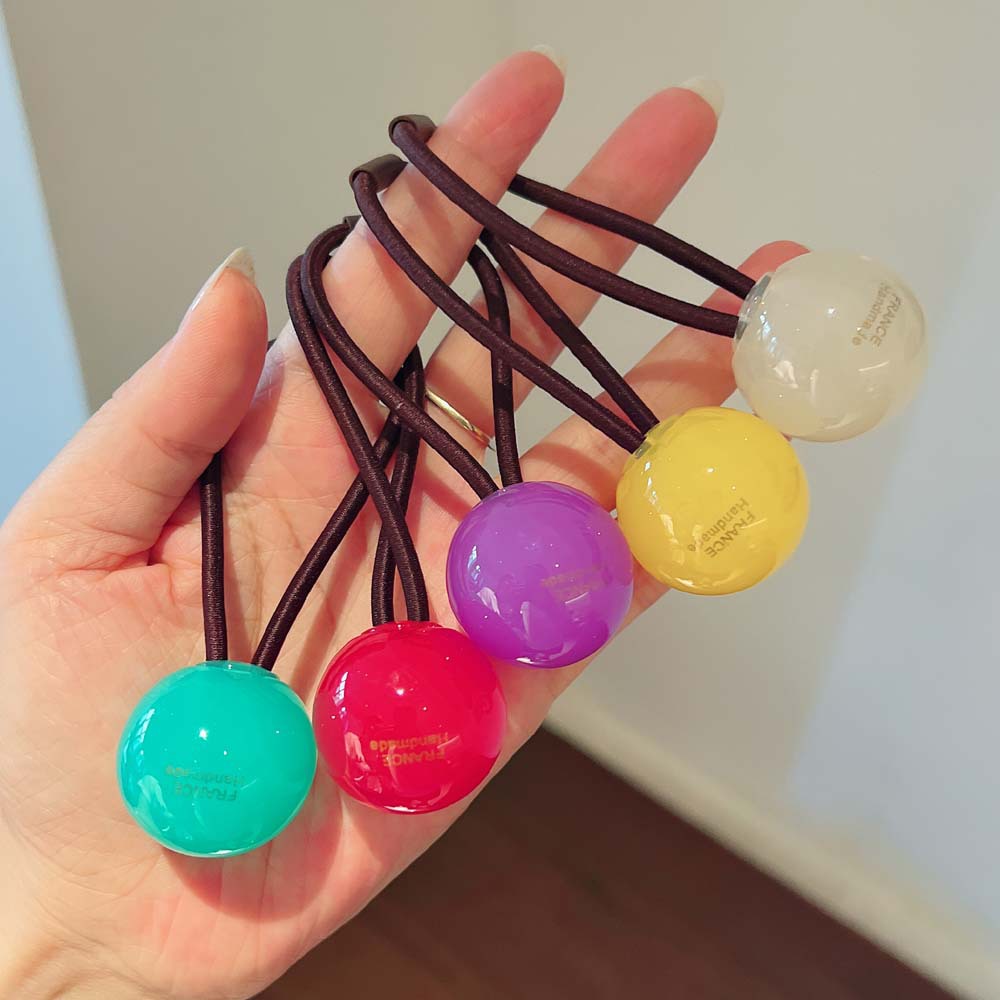 女の子用の伸縮性クリスタルボール,カラフルな輪ゴム,人気の透 - Women Accessories In Wholesale のレビューと価格