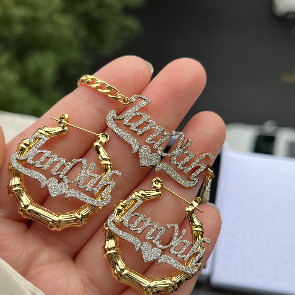 カスタマイズされた竹ネックレスセット,30mm - Women Accessories Gift Set のレビューと価格