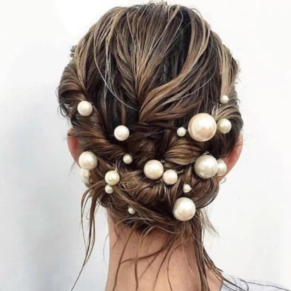 パールクリスタルヘアピンコームセットブライダルウェディングヘ - Women Knight Accessories のレビューと価格