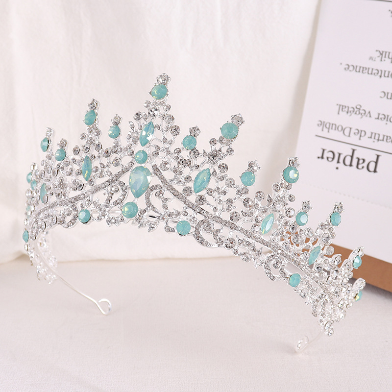 プリンセスクイーンクリスタルのバロックブライダルクラウン,豪 - Women Jewelry Accessories For Black Dress のレビューと価格