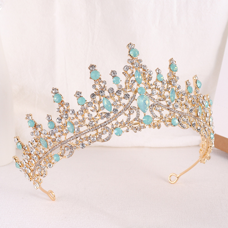 プリンセスクイーンクリスタルのバロックブライダルクラウン,豪 - Women Jewelry Accessories For Black Dress のレビューと価格