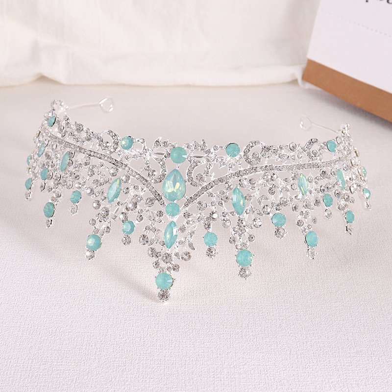 プリンセスクイーンクリスタルのバロックブライダルクラウン,豪 - Women Jewelry Accessories For Black Dress のレビューと価格