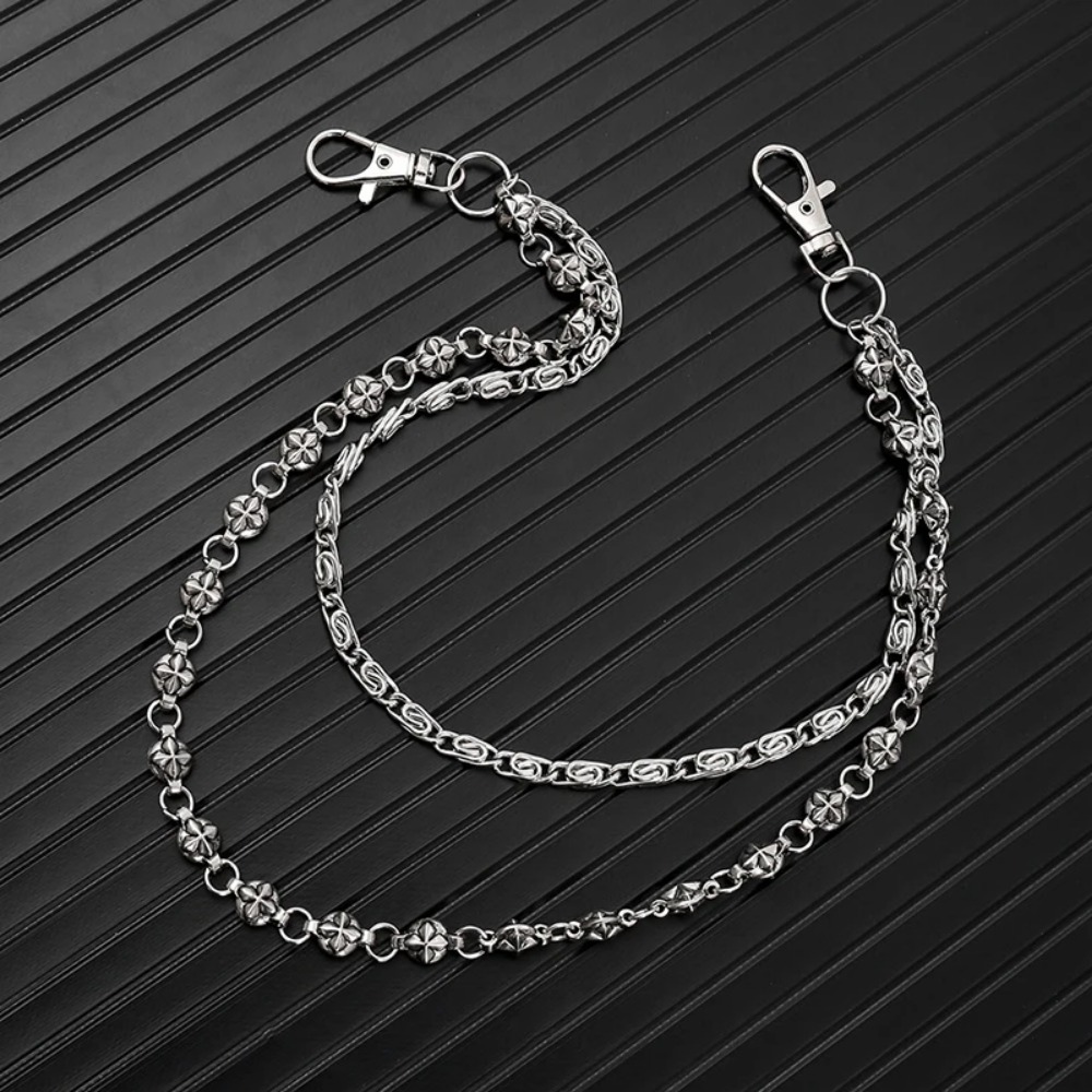 ニュー・トレンディ・ヒップホップ・ダブルレイヤー・ジーンズチ - Women'S Jeans Accessories Chain のレビューと価格