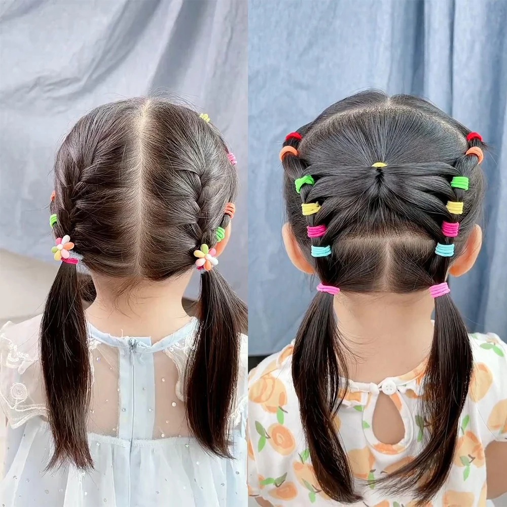 50 個高弾性ゴムバンド女性女の子黒髪ネクタイ子供子供ワイド - Women Accessories In Wholesale のレビューと価格