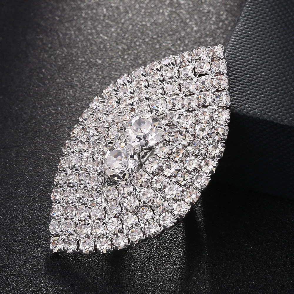 赤黒ラインストーンアイシェイプリングドラッグクイーンラージオ - Women Jewelry Accessories For Black Dress のレビューと価格