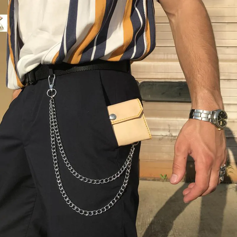 男性と女性のためのメタルパンクロックレイヤーウエストキーホル - Women'S Jeans Accessories Chain のレビューと価格