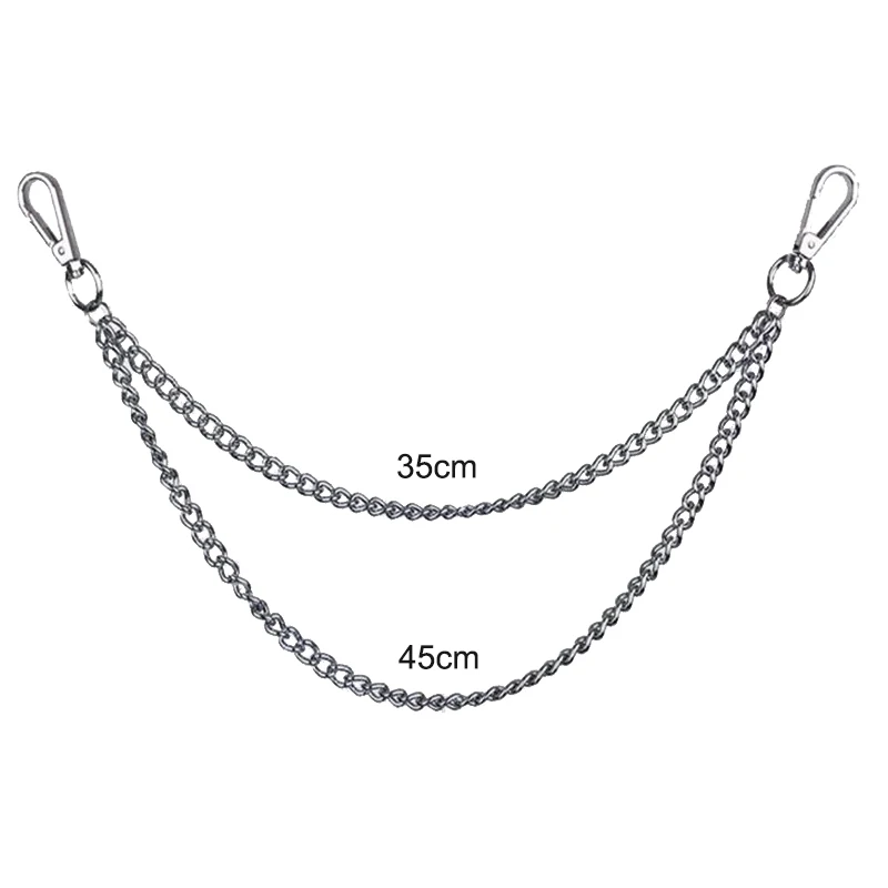 男性と女性のためのメタルパンクロックレイヤーウエストキーホル - Women'S Jeans Accessories Chain のレビューと価格