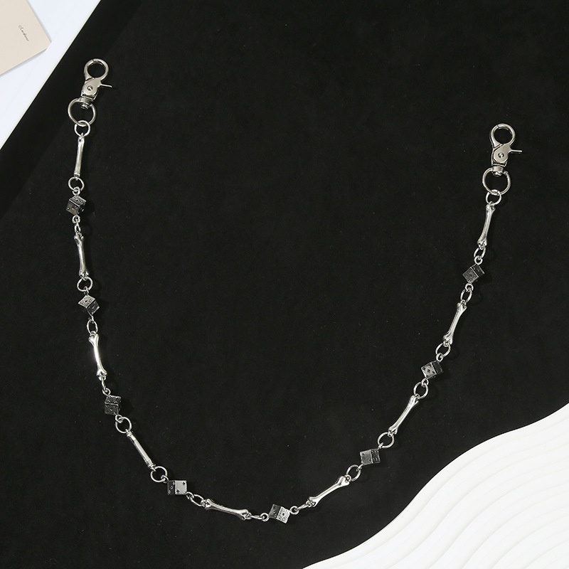 パンクロック・ヒップホップ・ユニセックス・ドッグボーン・ダイ - Women'S Jeans Accessories Chain のレビューと価格