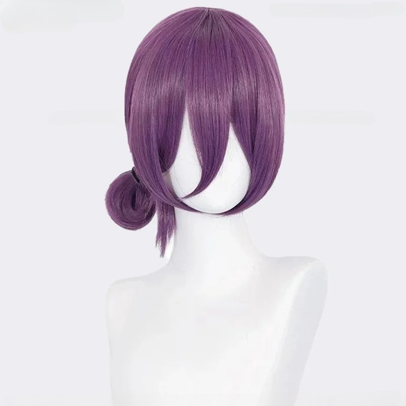 アニメレゼコスプレウィッグ 45 センチメートル紫ウィッグチ - Women Knight Accessories のレビューと価格